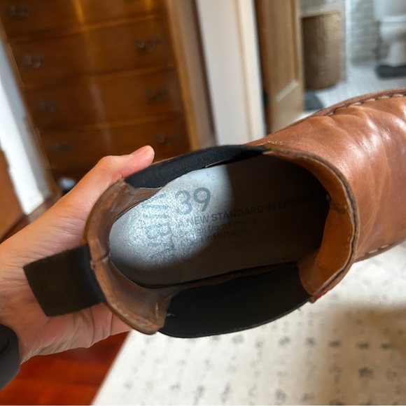 VIBAe HELSINKI Leather Boots Cognac Brown - Picture 5 of 7